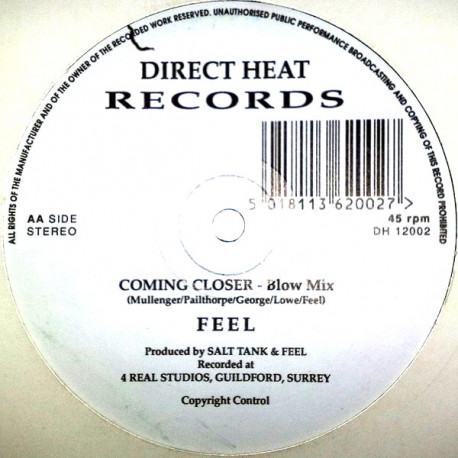 Feel - Coming Closer (Blow Mix / No Blow 4 Real Mix) 12" Vinyl Record