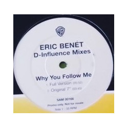 Eric Benet - Why You Follow Me (D Influence Full Remix / 12" Mix / 7" Mix) 12" Vinyl Promo