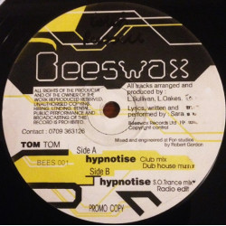 Tom Tom - Hypnotise (Club Mix / Dub House Mix / S O Trance Mix / Radio Edit) 12" Vinyl Record