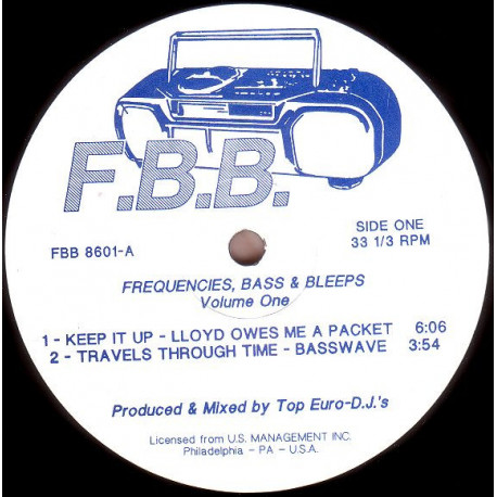 Frequencies Bass & Beeps Volume 1 - Keep It Up (Lloyd Owes Me) / Travels Through Time (Basswave) / Distress State (Spychose)