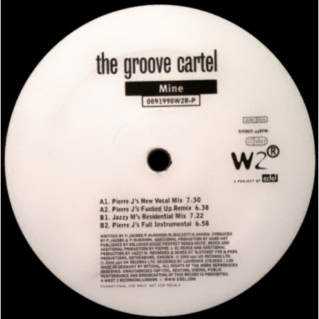 Groove Cartel - Mine (3 Pierre J Mixes / Jazzy M Residential Mix) 12" Vinyl