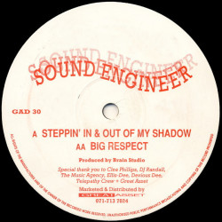 Sound Engineer - Steppin In & Out Of My Shadow / Big Respect (12" Vinyl Record)