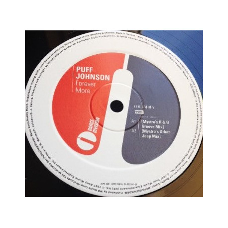 Puff Johnson - Forever More (Mystros R&B Groove / Mystros Urban Jeep Mix / Eternity Mix / Juicy R&B Mix) 12" Vinyl Promo