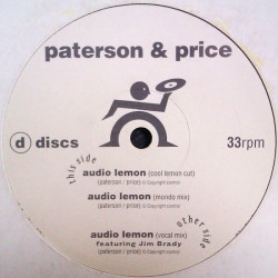 Paterson & Price - Audio Lemon (Vocal Mix / Mondo Mix / Cool Lemon Cut) 12" Vinyl