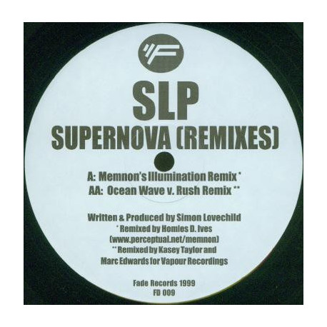 SLP - Supernova (Memnons Illumination Remix / Ocean Wave Vs Rush Remix) 12" Vinyl Record