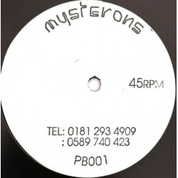Mysterons - 3 Untitled D&B / Hardcore Tracks (PB001)  12" Vinyl Promo