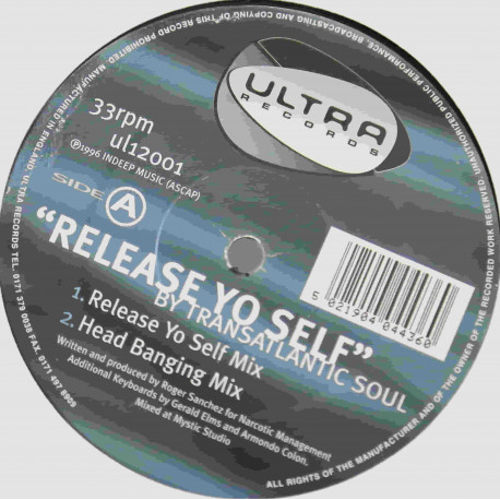 Transatlantic Soul - Release Yo Self (Release Yo Self Mix / Head Banging Mix / Liquid Mix / Waaay Out Mix)