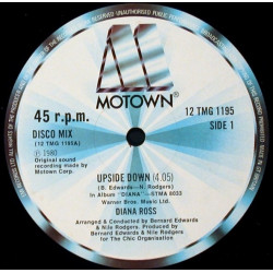 Diana Ross - Upside Down / Friend To Friend (Classic Produced By Chic) 12" Vinyl