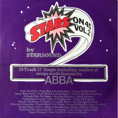 Starsound - Stars On 45 Vol 2 (ABBA Medley / Stars Get Ready) 12" Vinyl Record