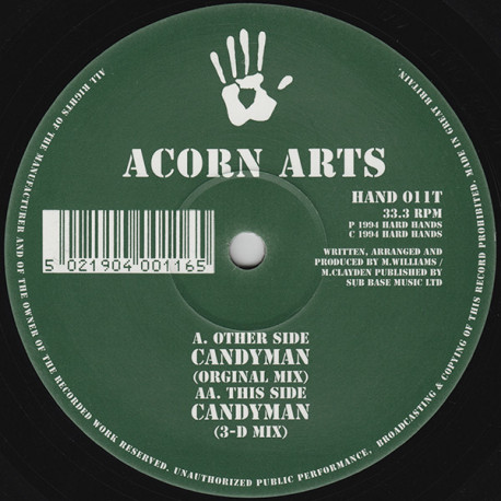 Acorn Arts - Candyman (Original Mix / 3 D Mix) 12" Vinyl Record