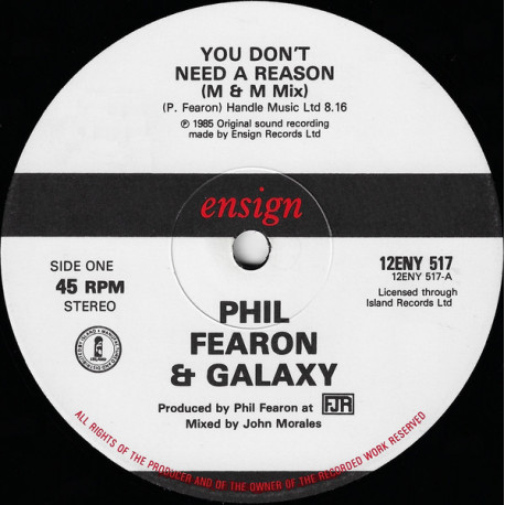 Phil Fearon & Galaxy - You Dont Need A Reason (M&M Mix / M&M Dub)  12" Vinyl Record
