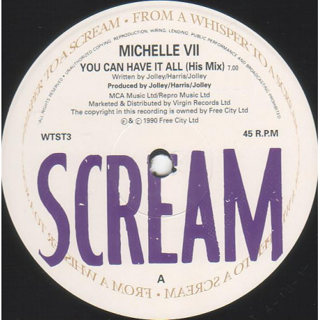 Michelle VII - You Can Have It All (His Mix / My Mix / 7" Mix) 12" Vinyl
