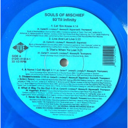 Souls Of Mischief - 93 Til Infinity (14 Track LP) Let Em Know / Live And Let Live / Never No More (Rare Blue Vinyl)
