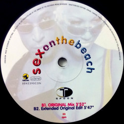 T Spoon - Sex On The Beach (Original Mix / Extended Edit / Miami Mix / Ibiza Radio Mix) 12" Vinyl
