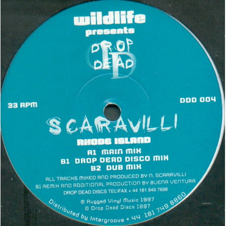 Scaravilli - Rhode Island (Main Mix / Drop Dead Disco Mix / Dub) 12" Vinyl