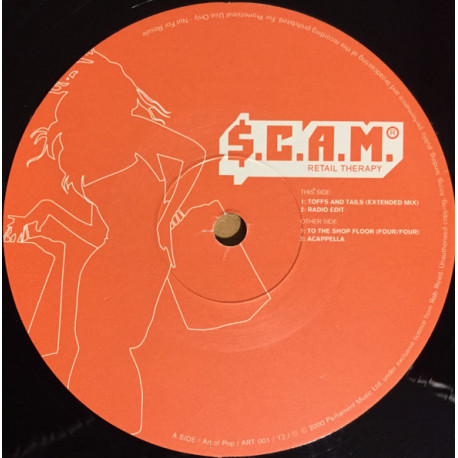 S.C.A.M - Retail Therapy (Extended / Radio Edit / 4-4 / Acappella) 12" Vinyl