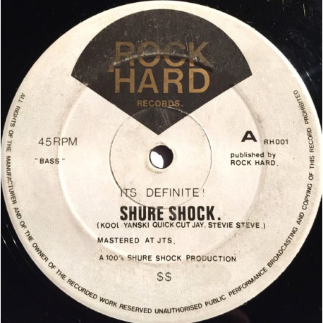 Shure Shock - Its Definite (Original Mix / Part 2) / Live & Direct (12" Vinyl Record)  Super Rare Electro