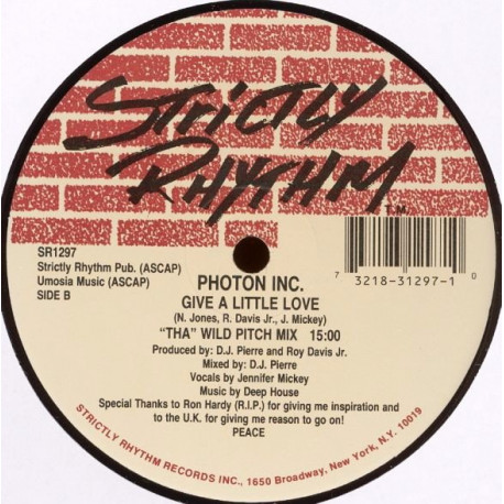 Photon Inc - Give A Little Love (DJ Pierre Tha Wild Pitch Mix / Deep Vocal Mix / Disco House Mix)