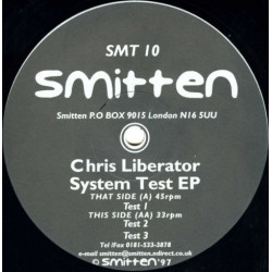 Chris Liberator - System Test EP (Test 1 / Test 2 / Test 3) Vinyl 12"