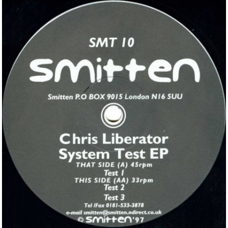 Chris Liberator - System Test EP (Test 1 / Test 2 / Test 3) Vinyl 12"