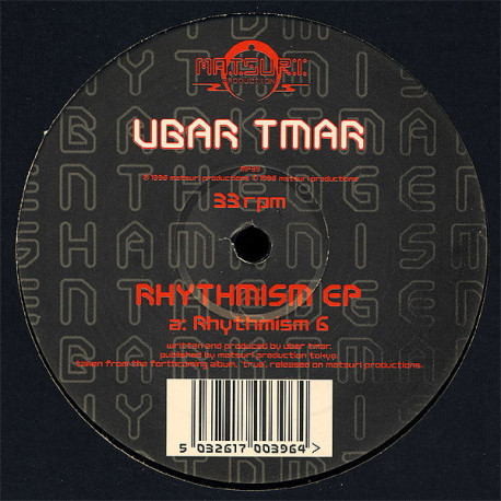 Ubar Tmar - Rhythmism 6 / Rhythmism 2 (Masa Remix) Vinyl