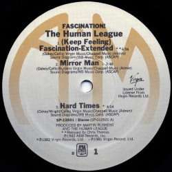 Human League - Mirror Man / Hard Times / (Keep Feeling) Fascination (Extended / Improvisation) US Pressing In Plain Black Cover