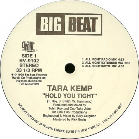 Tara Kemp - Hold You Tight (3 All Night Mixes / Shaw & Jones Remix / Sisters Gonna Work It Out Mix / Acappella)
