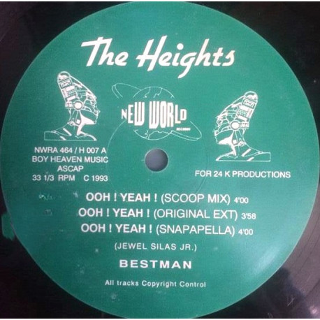 Bestman - Ooh Yeah (Scoop Mix / Original Mix / Snapappella / Edit) / I Can Show You (Original / Bassappella)