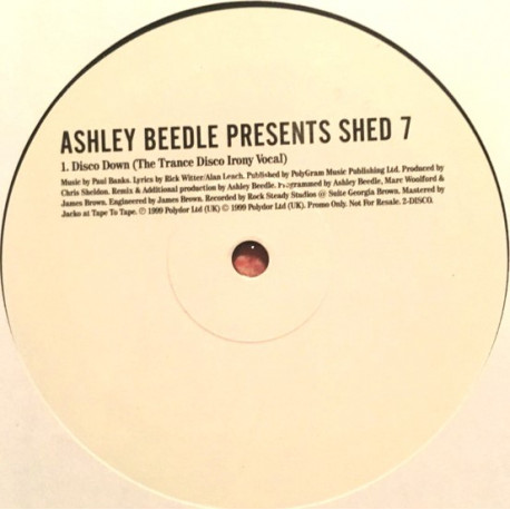 Shed 7 - Disco Down (Ashley Beedle Trance Disco Irony Vocal Mix) Vinyl Promo