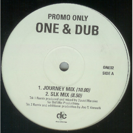Robert Miles - One & Dub (David Morales Journey Mix / Joe T Vannelli SLK Mix / Morales Dub / JTV Corvette Mix) Vinyl Promo