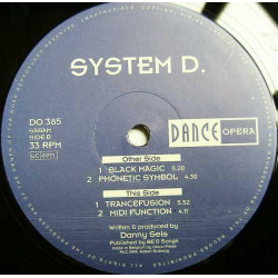 System D - Black Magic / Phonetic Symbol / Trancefusion / Midi Function (Vinyl)