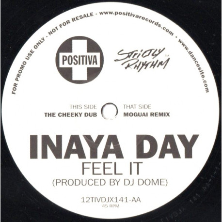 Inaya day - Feel It (Moguai Remix / Cheeky Dub) 12" Vinyl Promo