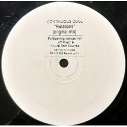 Continuous Cool - Relations (Original Mix) Vinyl Promo