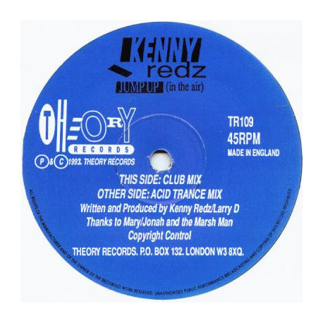 Kenny Redz - Jump Up (In The Air) Club Mix / Acid Trance Mix (Vinyl)