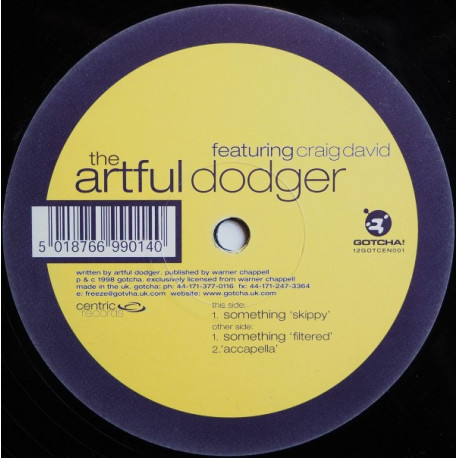Artful Dodger Featuring Craig David - Something (Skippy / Filtered / Acappella)