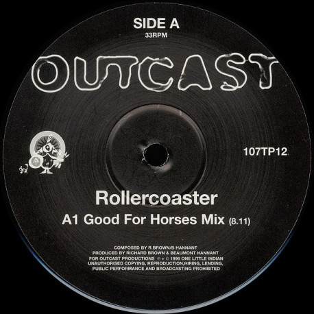 Outcast - Rollercoaster (Good For Horses Mix / Original Mix / Something Mix) Vinyl