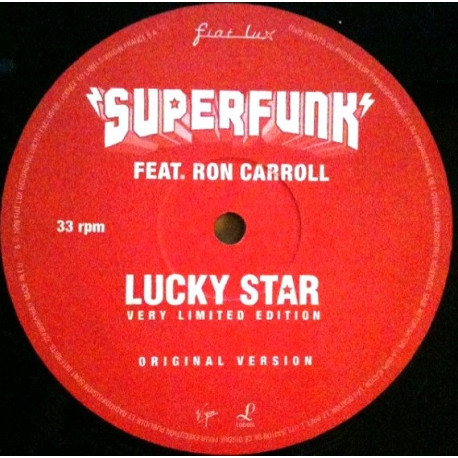 Superfunk Featuring Ron Carroll - Lucky Star (Limited Edition One Sided Promo Plus Sheets)