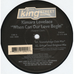 Kimara Lovelace - When can Our Love Begin (Stonebridge Club Mix / Urban Soul Mix / 4 Dubs / Timmys Air Mix) 2 x 12" Vinyl