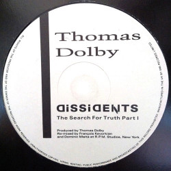 Thomas Dolby - Dissidents (Francois Kevorkian Mix Parts 1 & 2) / Urges (Vinyl Promo)