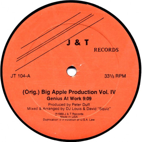 MFSB - Love Is The Message (Pal Joey Remix) / Big Apple Productions Vol IV (Genius At Work Mix)