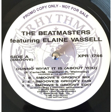 Beatmasters Feat Elaine vassell - Dunno What It Is (Heavenly Mix / 3 E Smoove Groovy Mixes / Mauric House Mix / Maurice Inst)