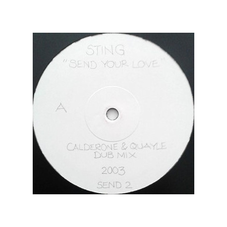 Sting - Send Your Love (Calderone & Quayle Dub / Sex & Music Dub) Vinyl Promo
