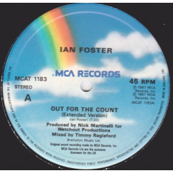 Ian Foster - Out For The Count (Extended / Dub / Edit) 12" Vinyl Record