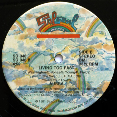 Aurra - Are You Single (Extended) / Living Too Fast (Note - This copy has the B side label on both sides of the record)