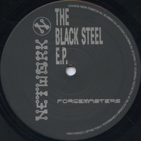 Forgemasters - Track with no name (Communique mix) / Pump me / Stress / Clap (The Black Steel EP) 12" Vinyl Record