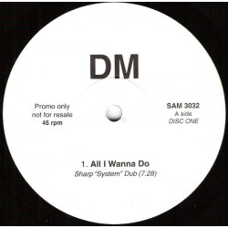 Dannii (DM) - All I Wanna Do (Sharp System Dub / Sharp System Instrumental) 10" Vinyl Promo