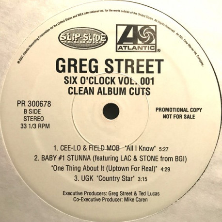 Cee-Lo & Field Mob - All I Know / Drama - Big Ball / Trick Daddy - They Dont Live Long  (CLEAN PROMO)