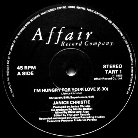 Janice Christie - Im Hungry For Your Love (Extended / Dub) Edits By Latin Rascals
