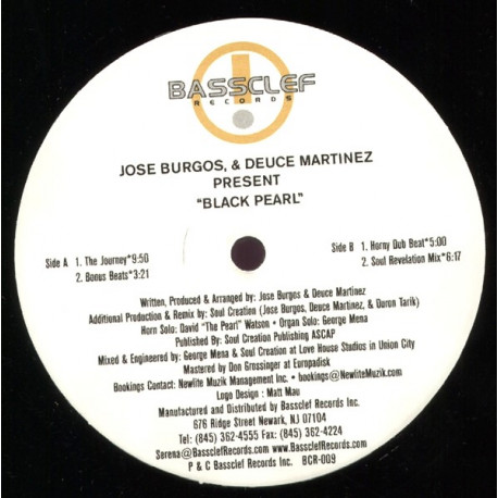 Jose Burgos & Deuce Martinez - Black Pearl (The Journey / Dub Beat / Soul Revelation Mix / Bonus Beats)