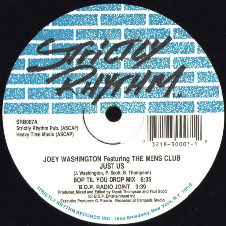 Joey Washington Featuring The Mens Club - Just Us (4 B.O.P Mixes)